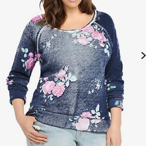 Vintage Floral Pullover